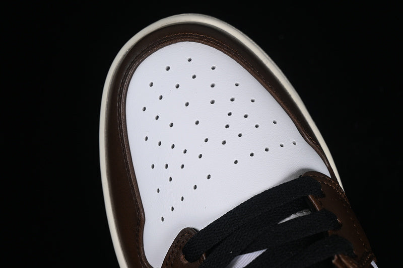Nike Air Jordan 1 Low Retro SE White Dark Brown Sneakers