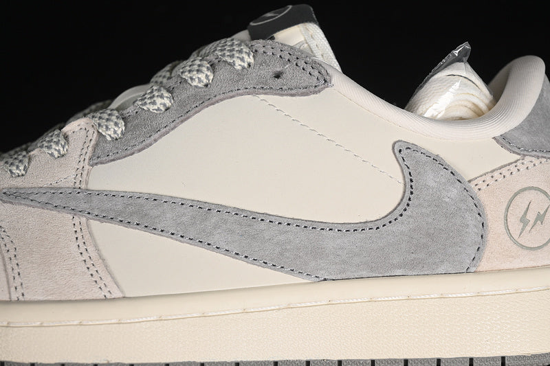 Nike Air Jordan 1 Low Travis Scott Fragment Design OG SP Grey White Sneakers