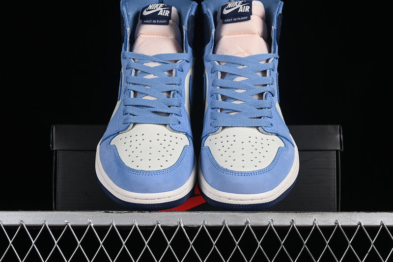 Nike Air Jordan 1 High University Blue White Midnight Navy Sail Sneakers