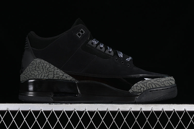 Nike Air Jordan 3 Retro Black Cement Pure Black Sneakers