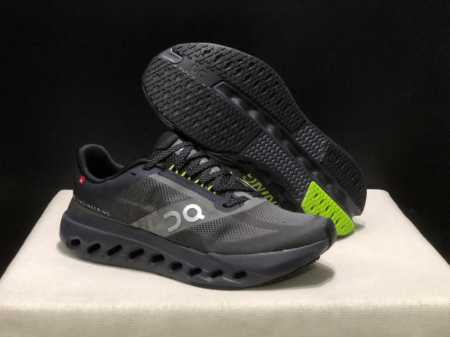 On Running Cloudsurfer Next Casual Running Shoes Black/Iron Grey