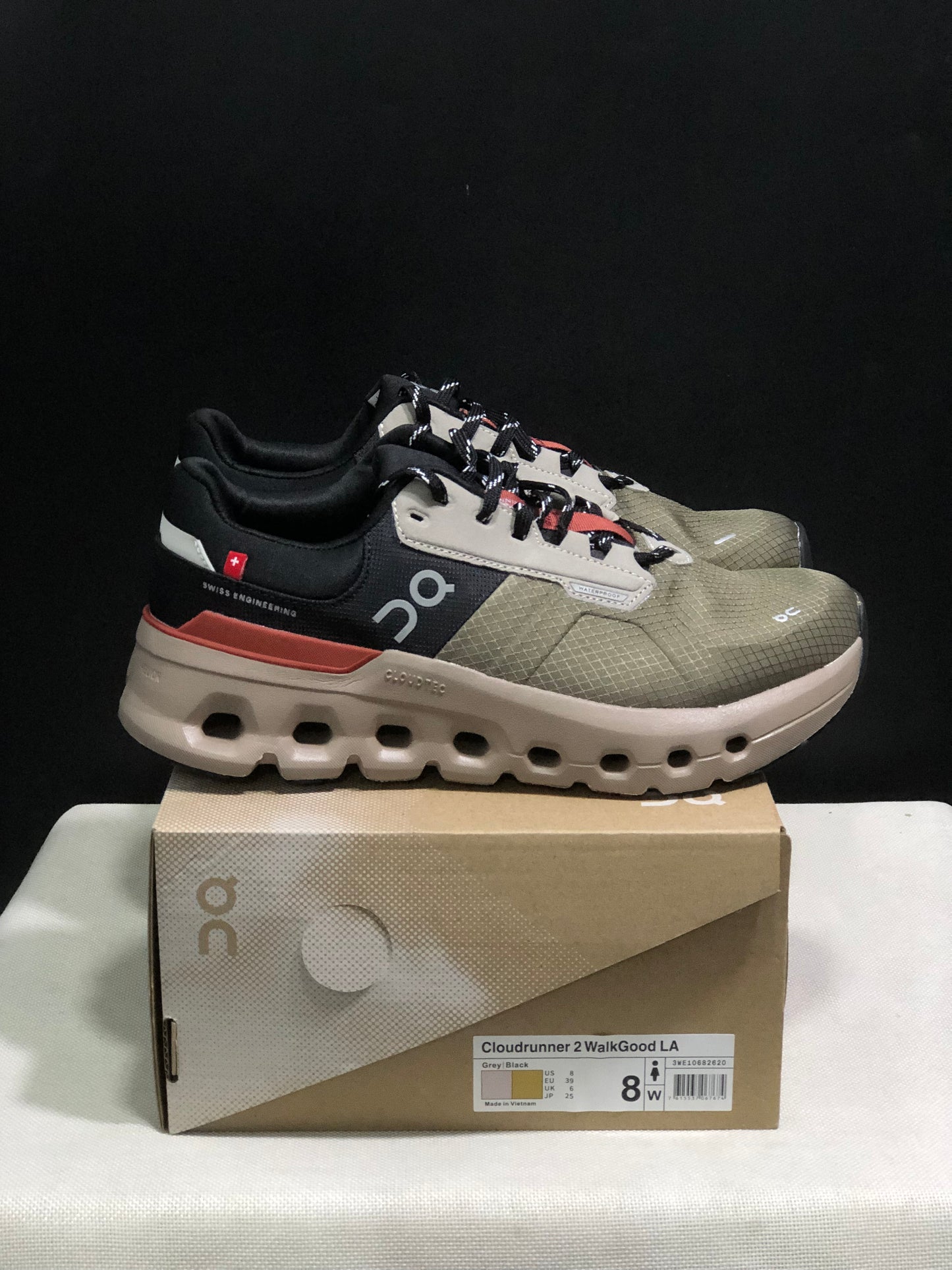 On Running Cloudrunner 2 Waterproof Casual Running Shoes Olive/Mahogamy