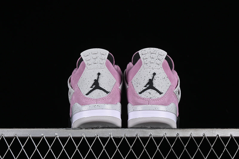 Nike Air Jordan 4 Retro Rose Red Neutral Grey Sneakers