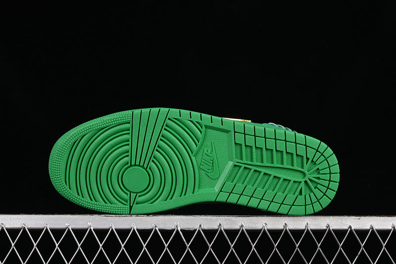 Nike Air Jordan 1 Low Method Of Make Lucky Green Metal Gold Sneakers
