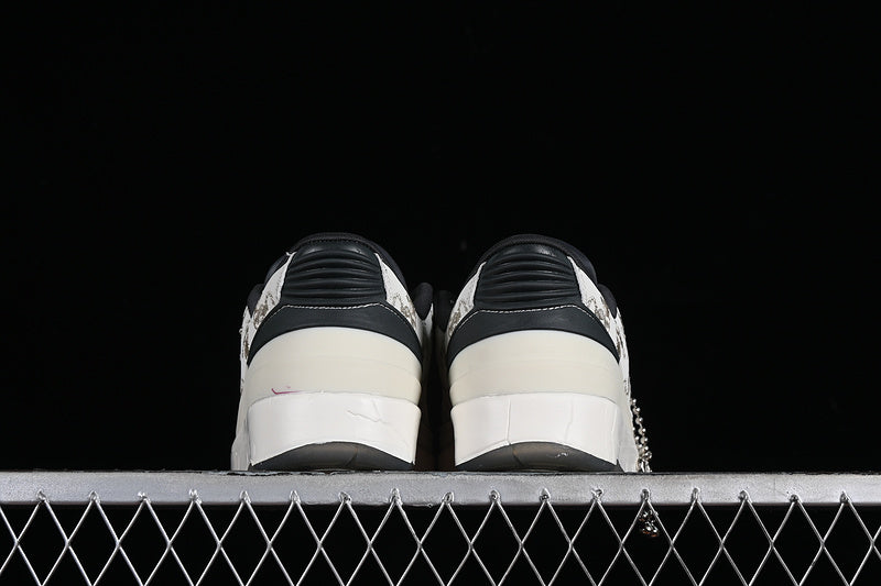 Nike Air Jordan 2 Retro Low Year Of Dragon Sail Cedar Dark Smoke Grey Dark Red Shoe Sole Sneakers