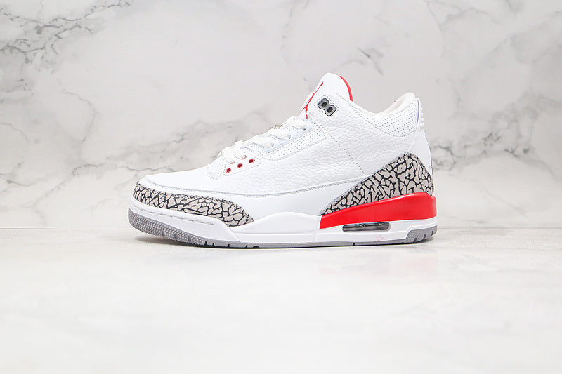 Nike Air Jordan 3 Retro Katrina Hall of Fame 2018 White Red Sneakers