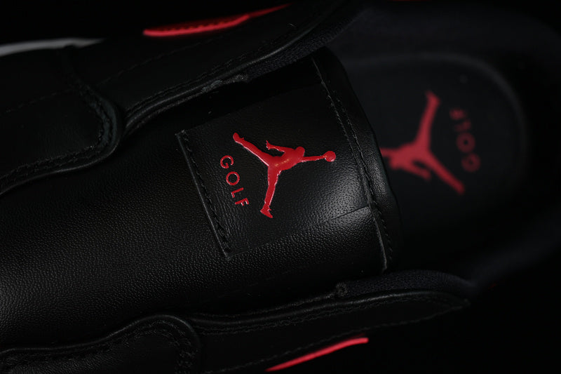Nike Air Jordan 1 Mule Golf Bred Varsity Red Black White Sneakers