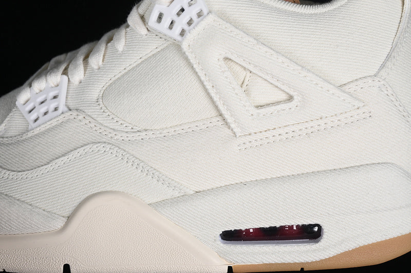 Levi 's Nike Air Jordan 4 White Denim Sneakers