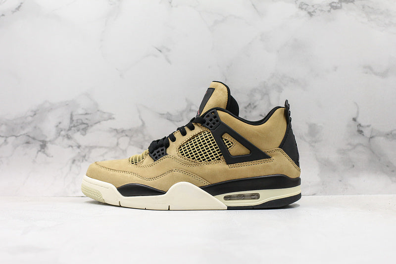 Nike Air Jordan 4 Retro Pale Ivory Black Sneakers