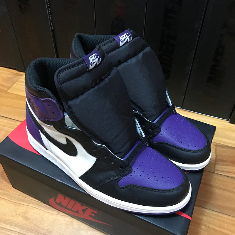 Nike Air Jordan 1 Retro OG High Court Purple Black Sneakers