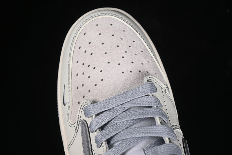 Travis Scott Fragment Design Nike Air Jordan 1 Low OG SP Grey White Sneakers
