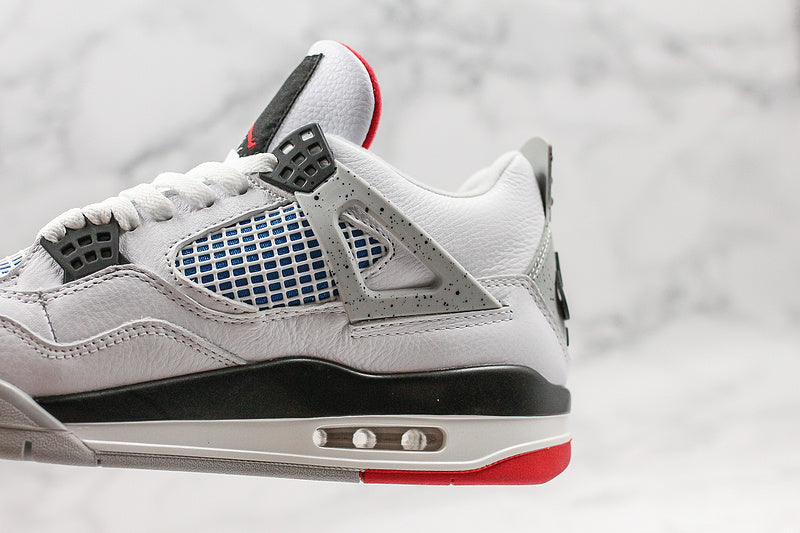 Nike Air Jordan 4 Retro SE Mid What The White/Red/Blue Mandarin Duck Style Sneakers