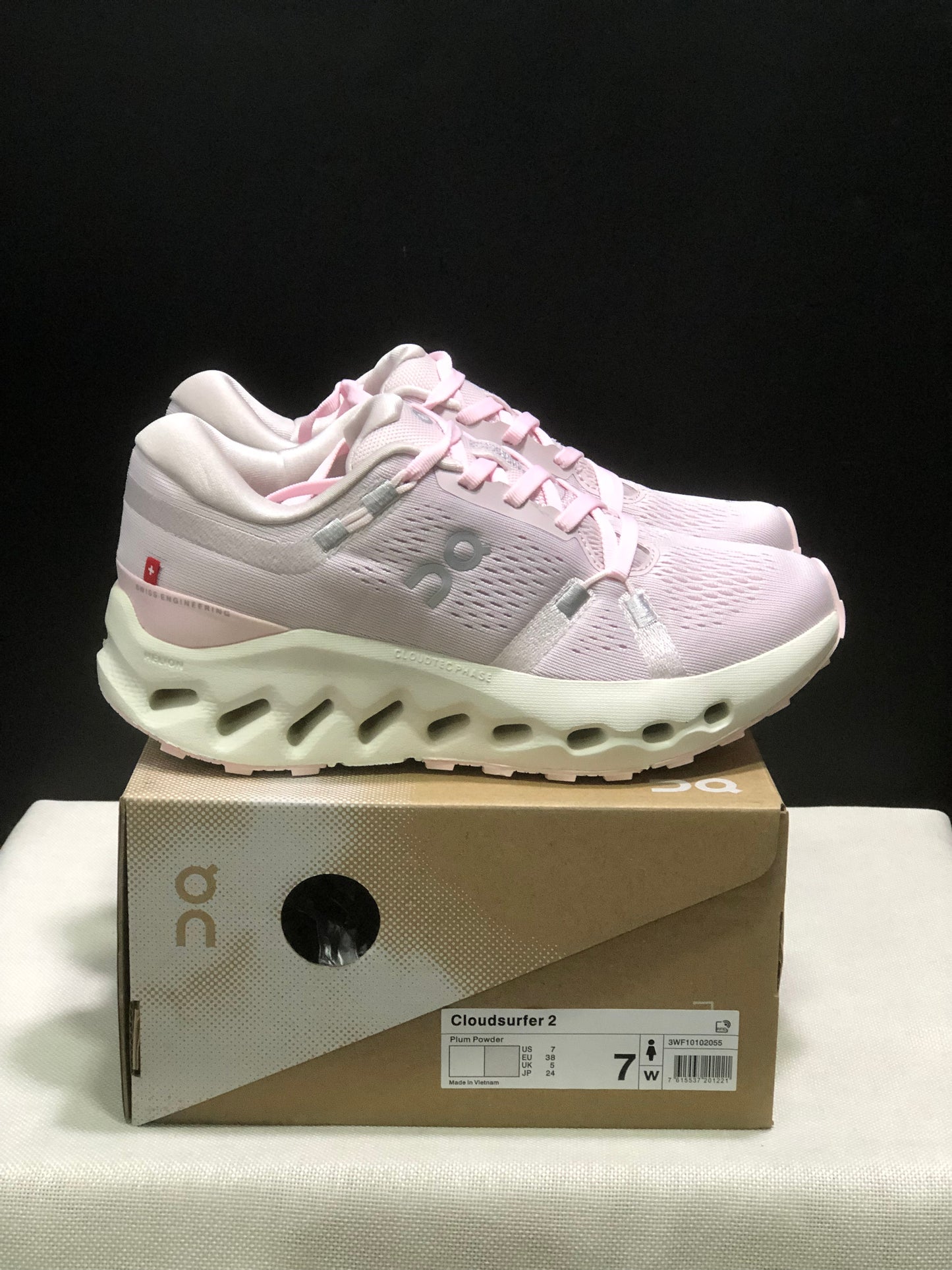 On Running Cloudsurfer 2 Casual Running Shoes Plum Powder/Iovry
