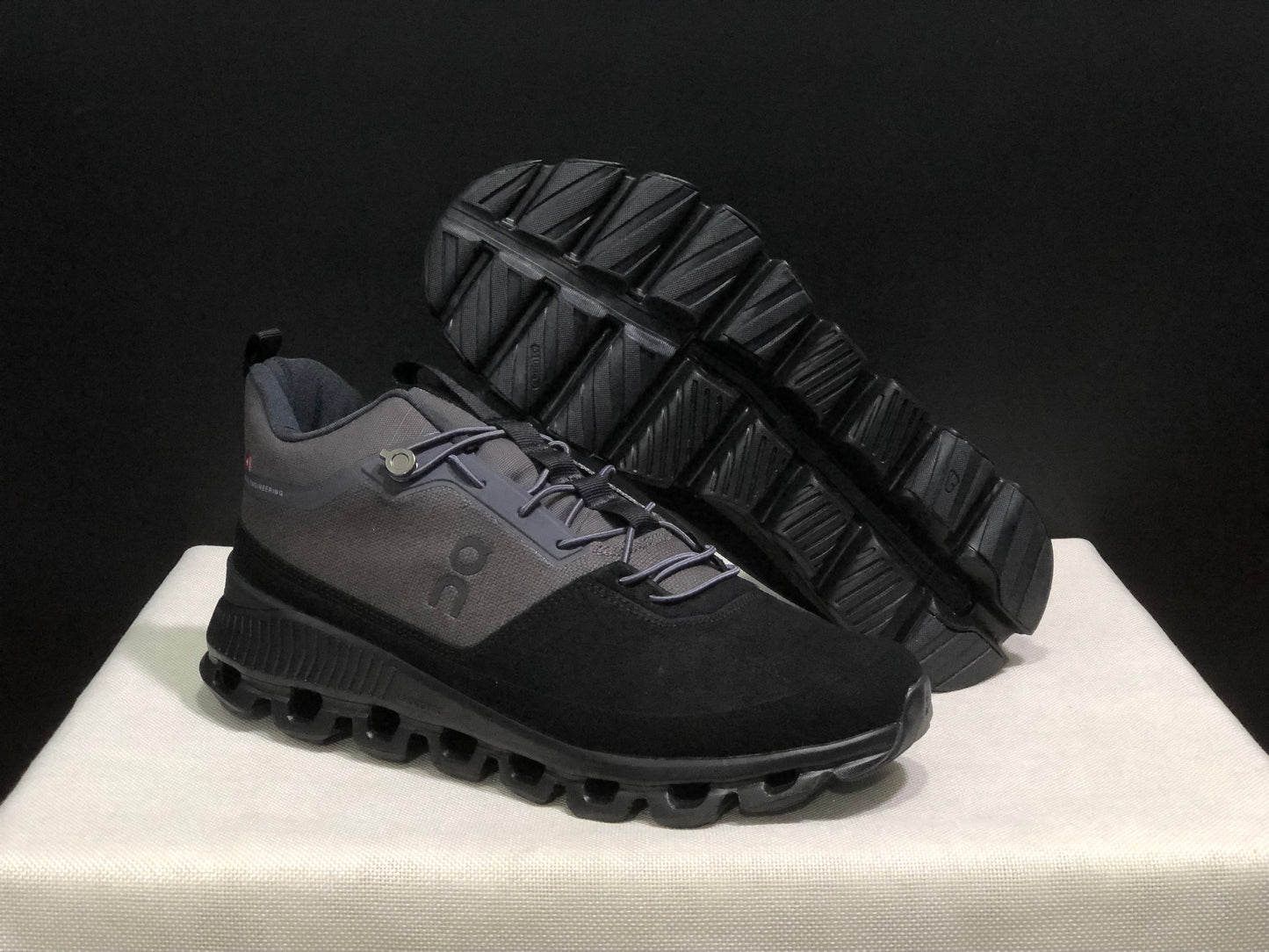 On Running Cloud Hi Edge Outdoor Training Running Shoes Dark Grey/Black