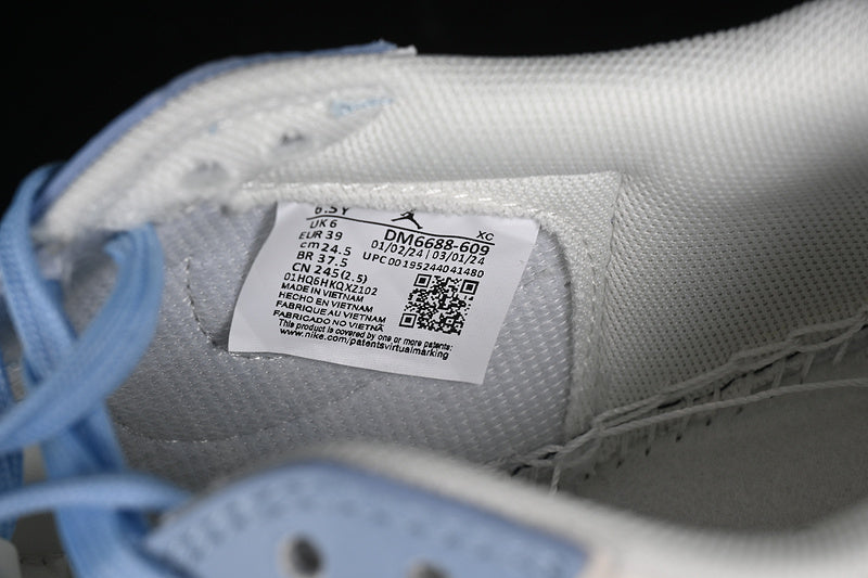 Nike Air Jordan 1 Low OG SP Off-White Travis Scott Fragment Design White Blue Sneakers