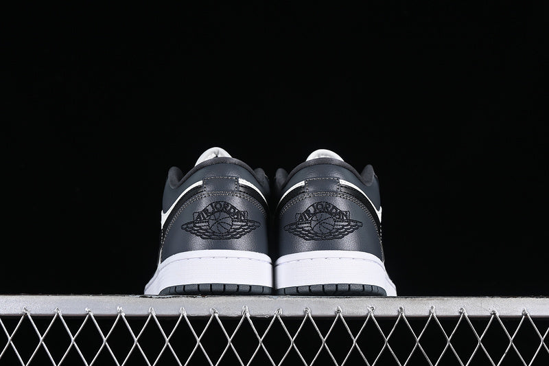 Nike Air Jordan 1 Low Black Sole Dark Grey White Sneakers