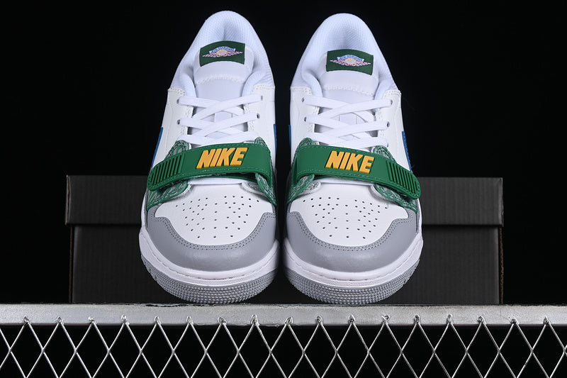 Nike Air Jordan Legacy 312 Low White Wolf Grey Pine Green Sneakers