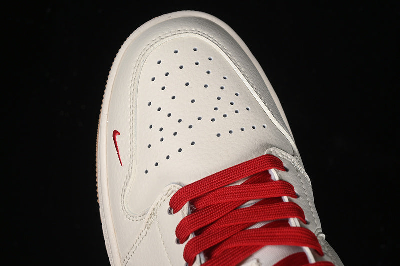 Nike Air Jordan 1 Low Supreme Grey White Red Blue Sneakers