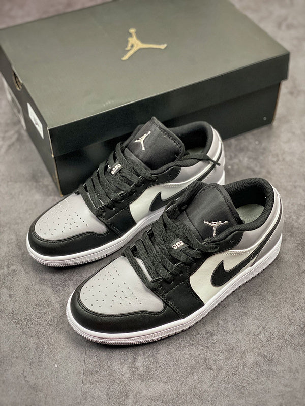 Nike Air Jordan 1 Low Shadow Toe Grey Black Sneakers