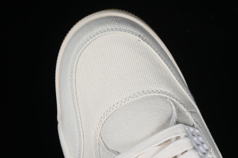 Levi 's Nike Air Jordan 4 White Denim Sneakers