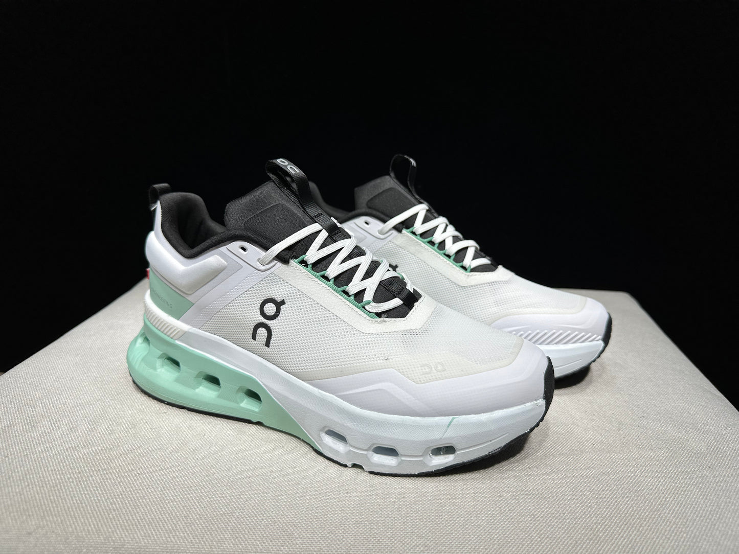 On Running Cloudnova X Comfortable Anti-Slip Running Shoes White/Tiffany Blue