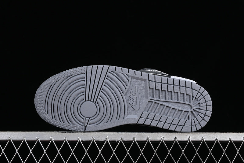 Nike Air Jordan 1 Low Black Grey Silver Sneakers