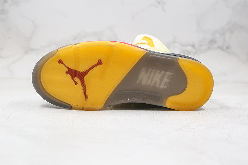 Nike Air Jordan 5 Retro Off-White Mid Sail Sneakers