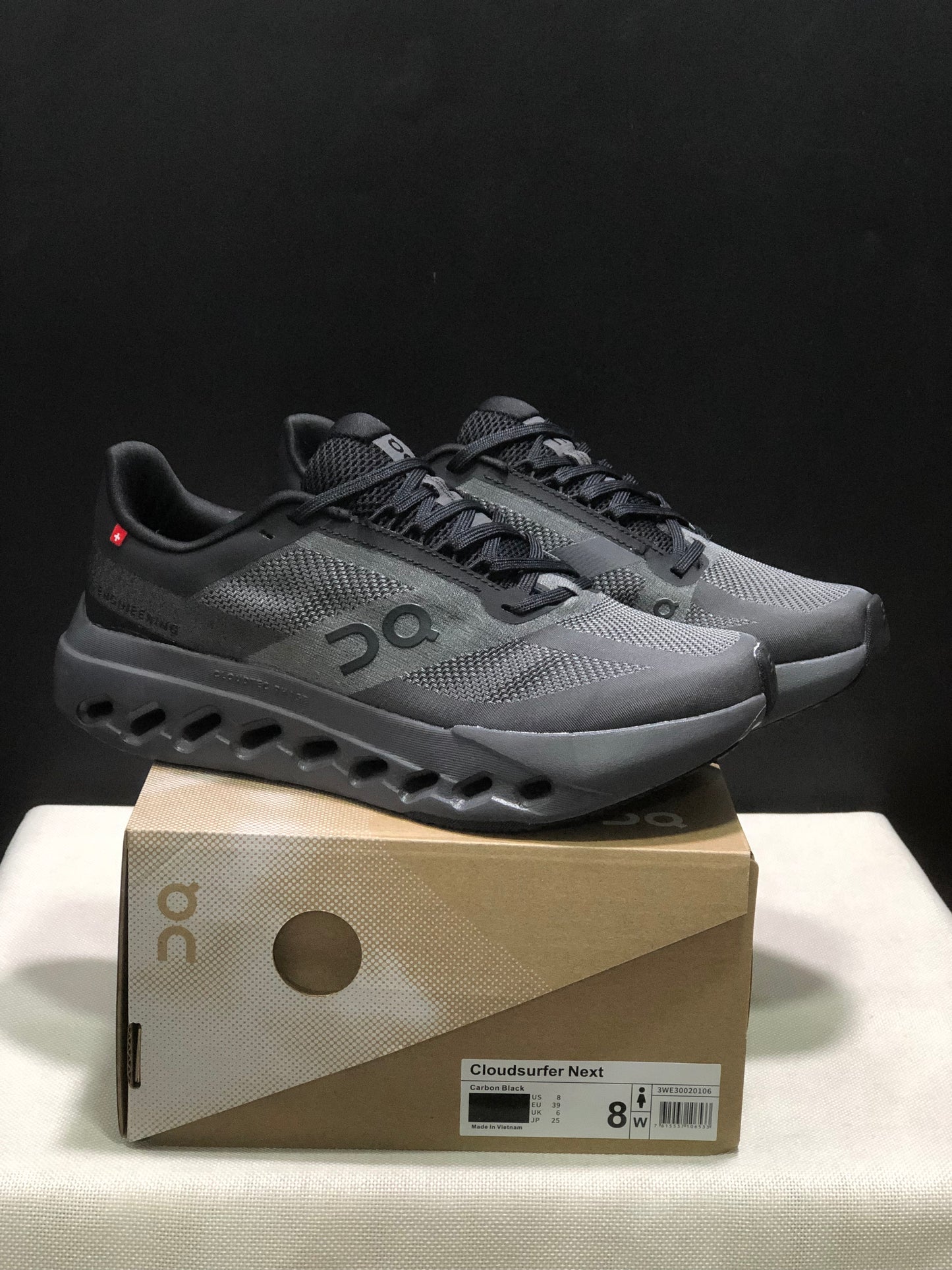 On Running Cloudsurfer Next Casual Running Shoes Carbon Black