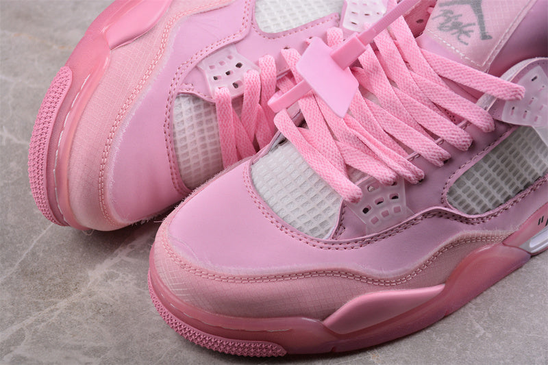 Nike Air Jordan 4 Retro White Pink Sneakers
