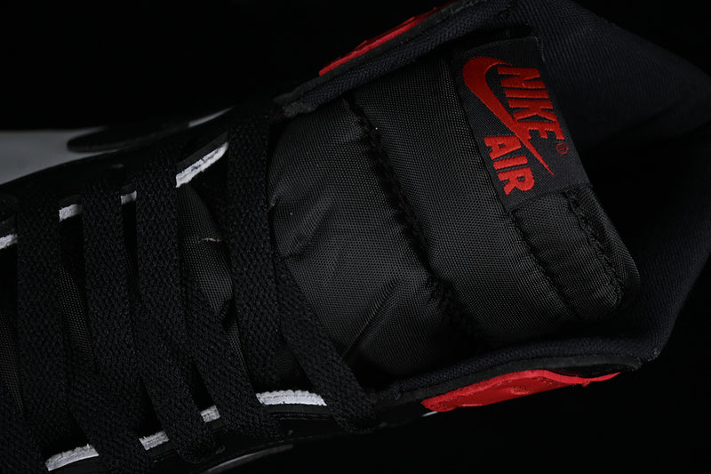 Nike Air Jordan 1 High OG Black Toe Reimagined Black Varsity Red White Sneakers