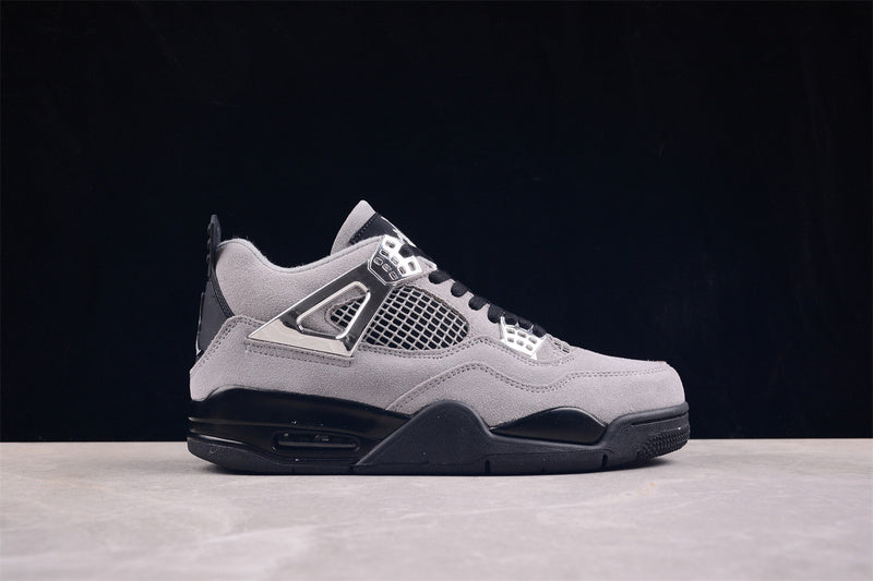Nike Air Jordan 4 Retro LightI Iron Ore Sail Neutral Grey Black Sole Sneakers