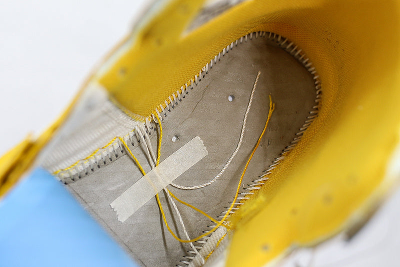 Nike Air Jordan Retro 1 Off-White Yellow White Sneakers