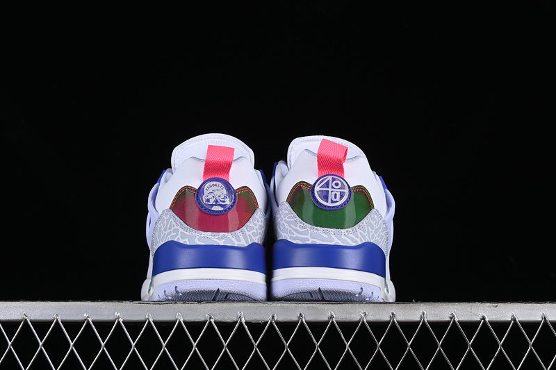 Nike Air Jordan Spizike Low Dongdan White Indigo Burst Palest Purple Sneakers