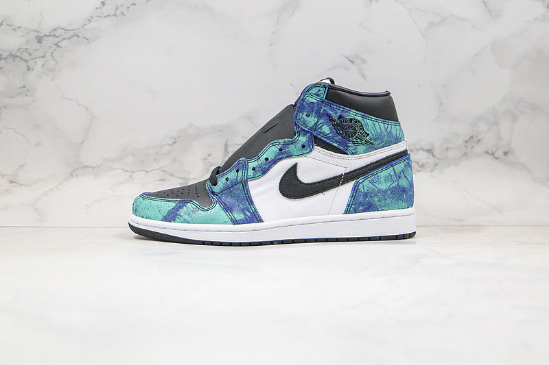 Nike Air Jordan 1 Retro High OG Tie Dye Blue White Sneakers