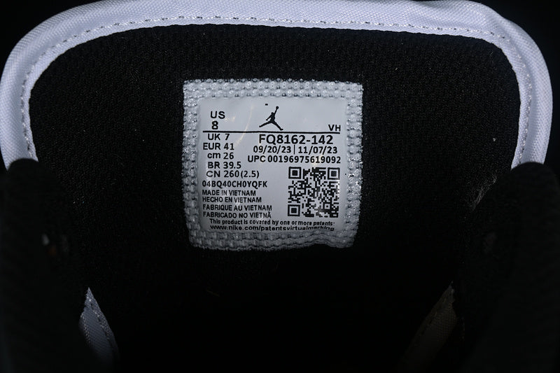 Nike Air Jordan 1 Mid Black Sole Blue Brown White Sneakers
