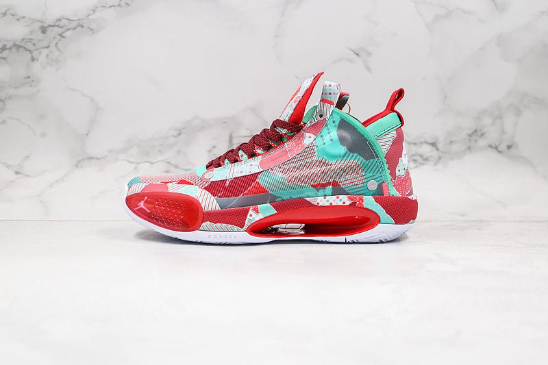 Nike Air Jordan 34 Red Multicolour Sneakers