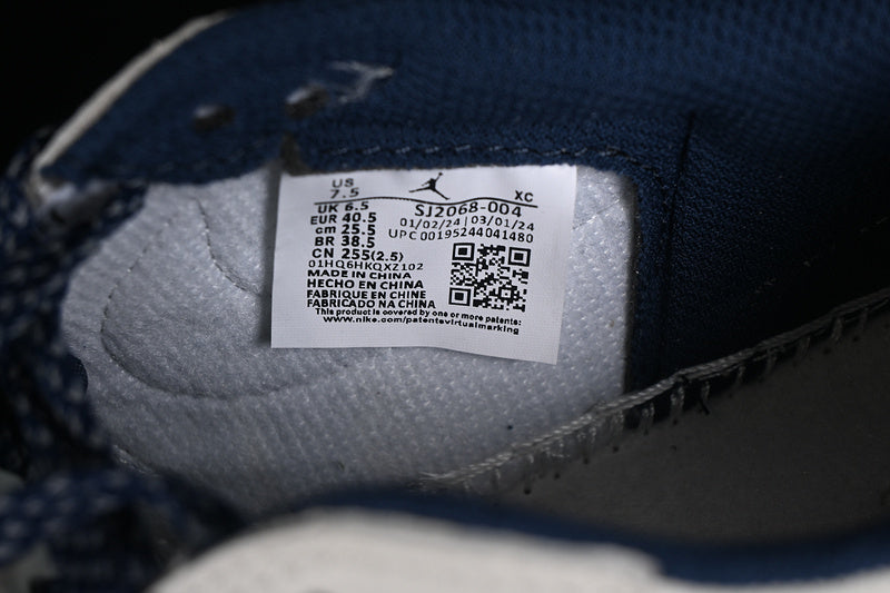 Nike Air Jordan 1 Low LV Travis Scott Fragment Design OG SP Denim Blue White Sneakers
