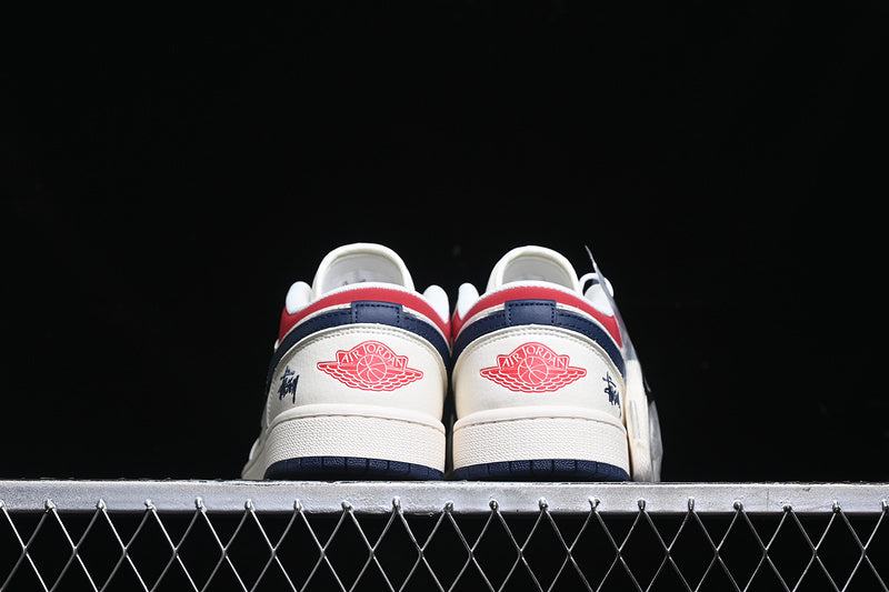 Nike Air Jordan 1 Low Red Blue White Sneakers