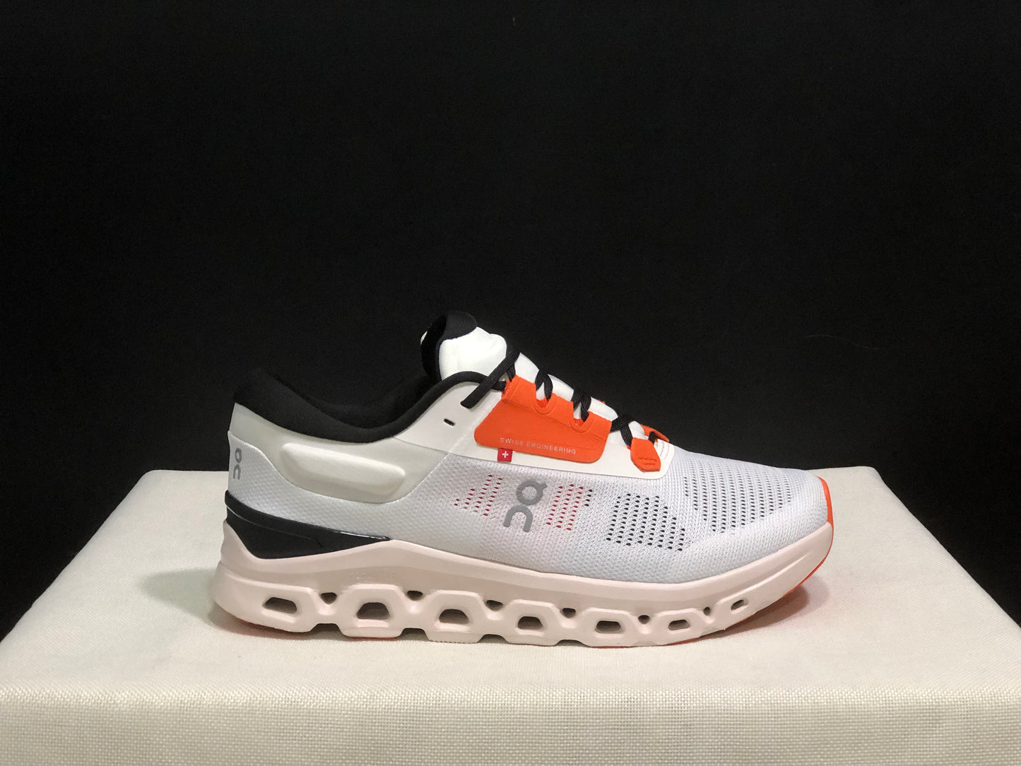 On Running Cloudstratus 3 Anti-Slip Running Shoes Light Grey/Orange