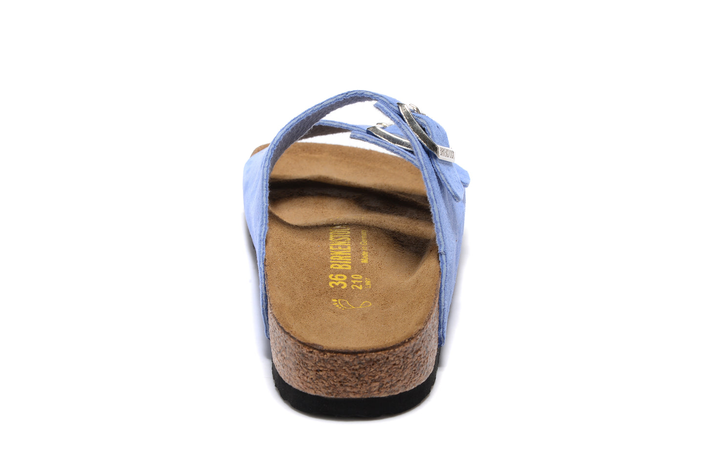 Birkenstock Arizona Sky Blue Two Buckle Suede Leather Sandal