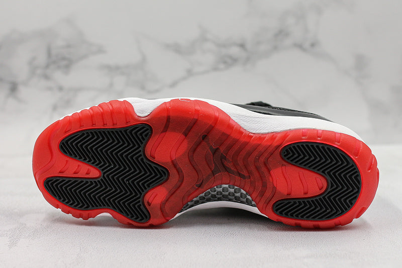 Nike Air Jordan 11 Retro Low-Top Bred Black Sneakers