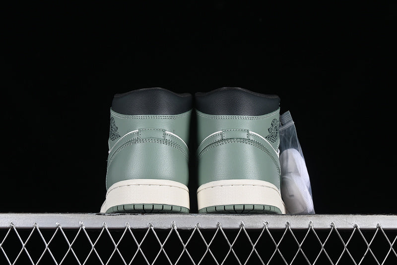 Nike Air Jordan 1 Mid Anthracite Jade Smoke Sail Legend Sneakers