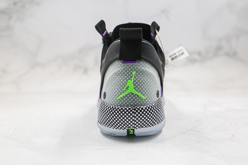 Nike Air Jordan XXXIV 34 Low Black Vapor Green Bleached Coral Sneakers