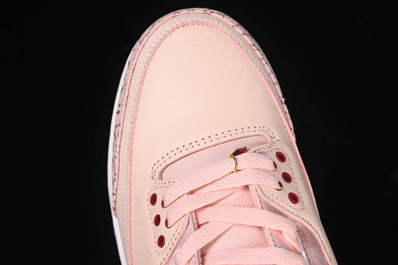 Nike Air Jordan 3 Valentine's Day Coral Pink Sneakers