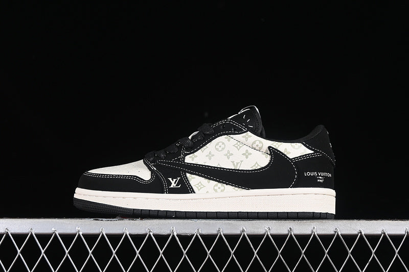 Nike Air Jordan 1 Louis Vuitton Travis Scott Fragment Design OG SP Black White Sneakers