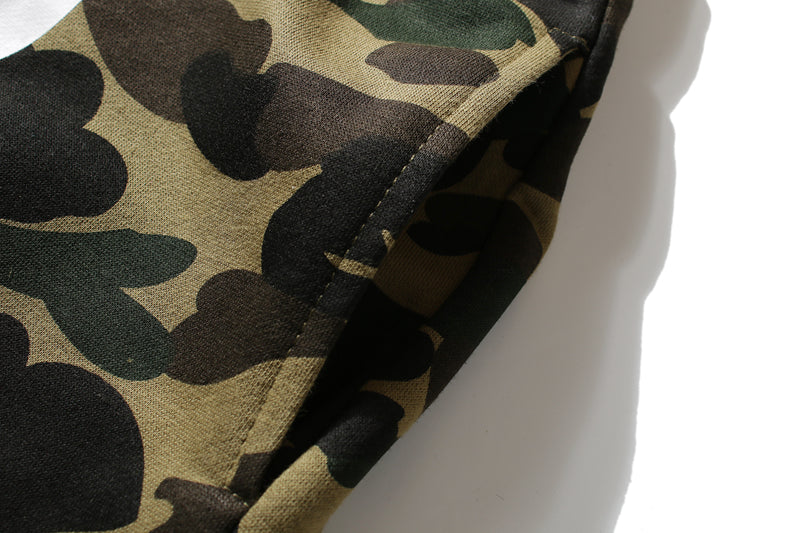 A Bathing Ape Shark Head Camouflage Pants Green