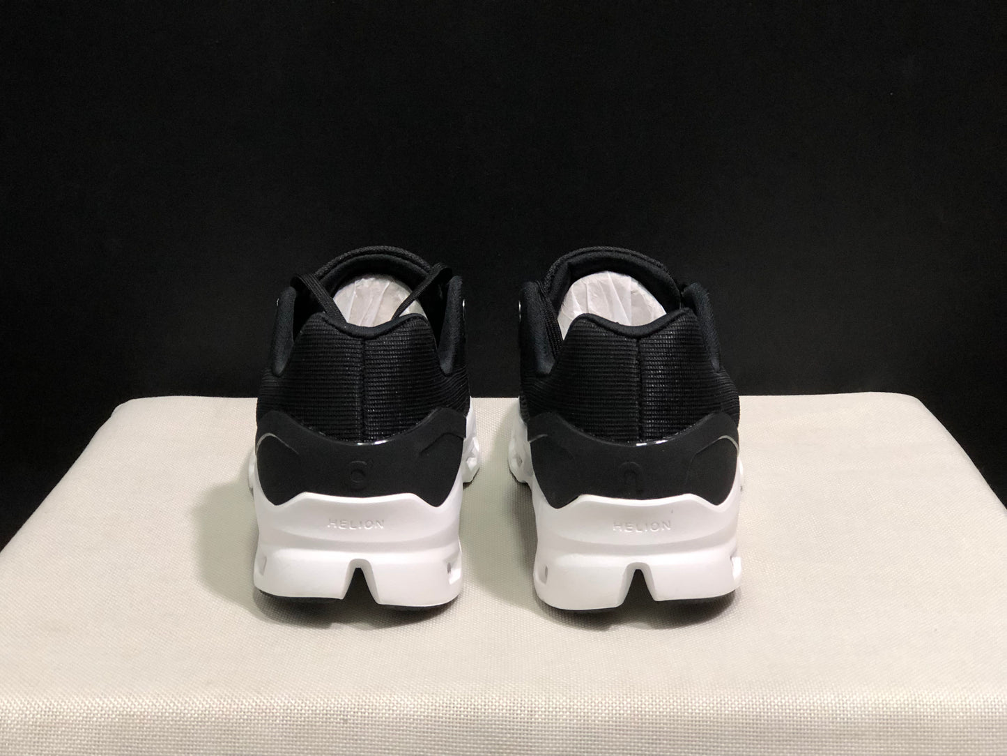On Running Cloudstratus Breathable Support Running Shoes Black/White