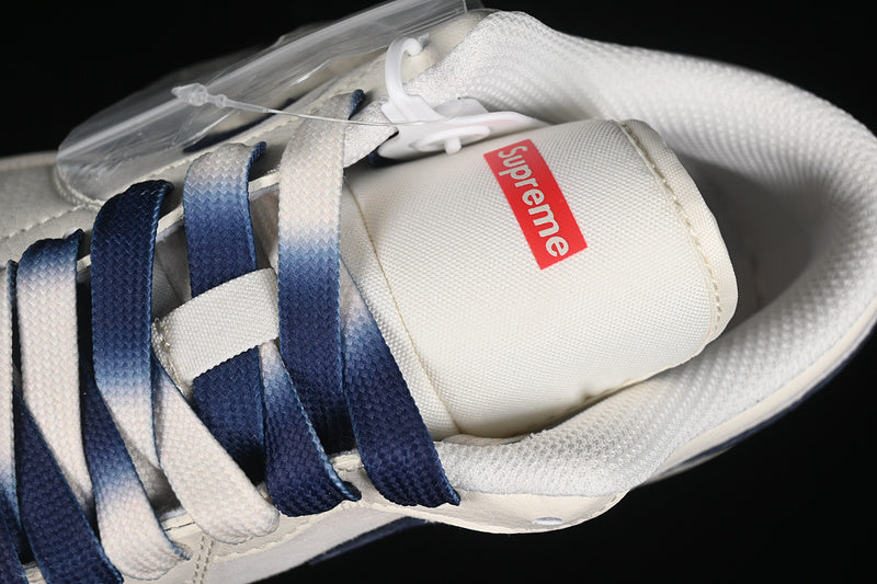 Nike Air Jordan 1 Low Supreme Blue White Sneakers