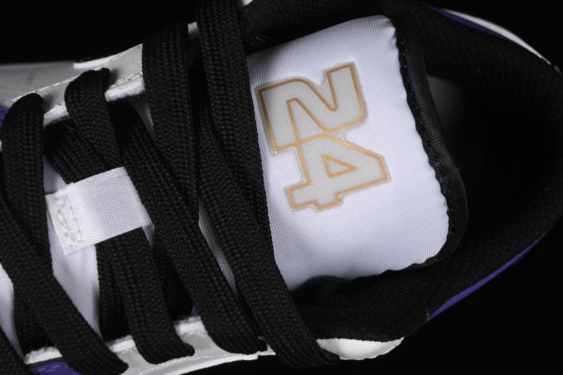 Nike Air Jordan 1 Low White Black Purple Gold Sneakers