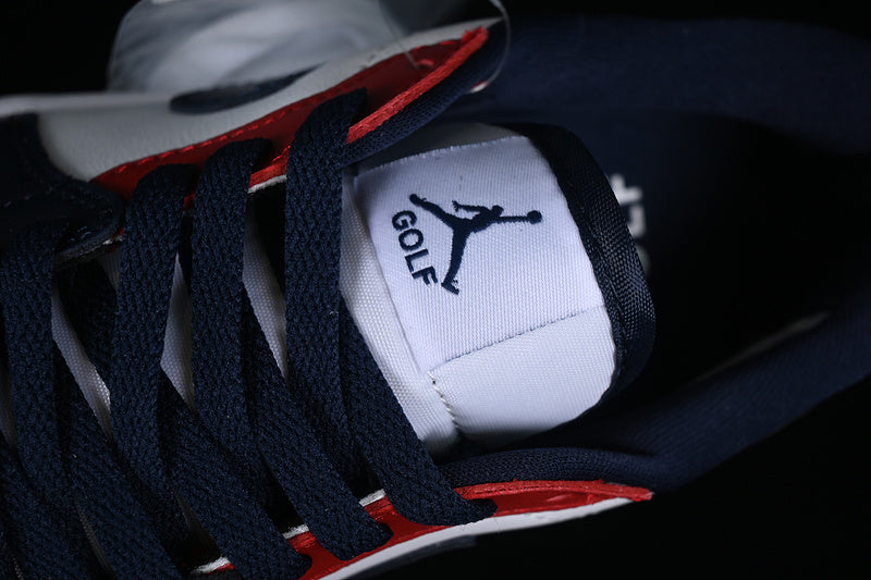 Nike Air Jordan 1 Low Golf USA White Obsidian Varsity Red Sneakers